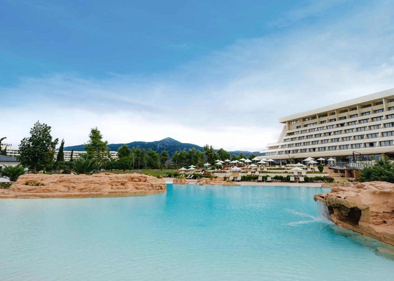 Porto Carras Meliton Hotel Neos Marmaras Exterior foto The resort's lagoon